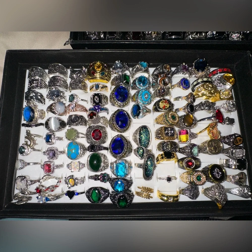 Assorted Gemstone Rings Collection - Picture 2 of 2